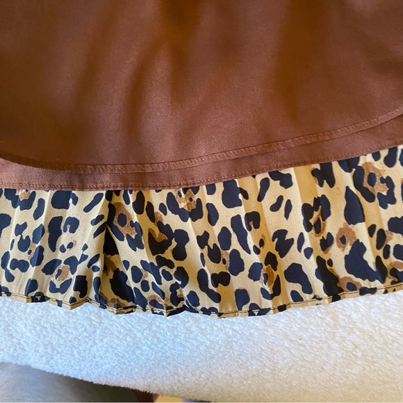 J Crew leopard pleated skirt dress perfect condition! - Picture 9 of 12